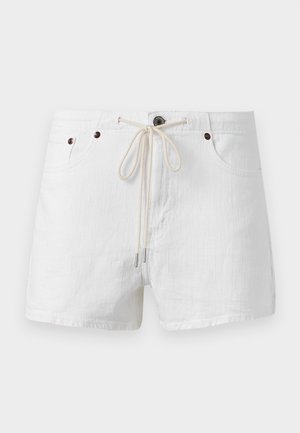 Abercrombie & Fitch, CLASSIC TIE WAIST BRILLIANT - Τζιν σορτς - white