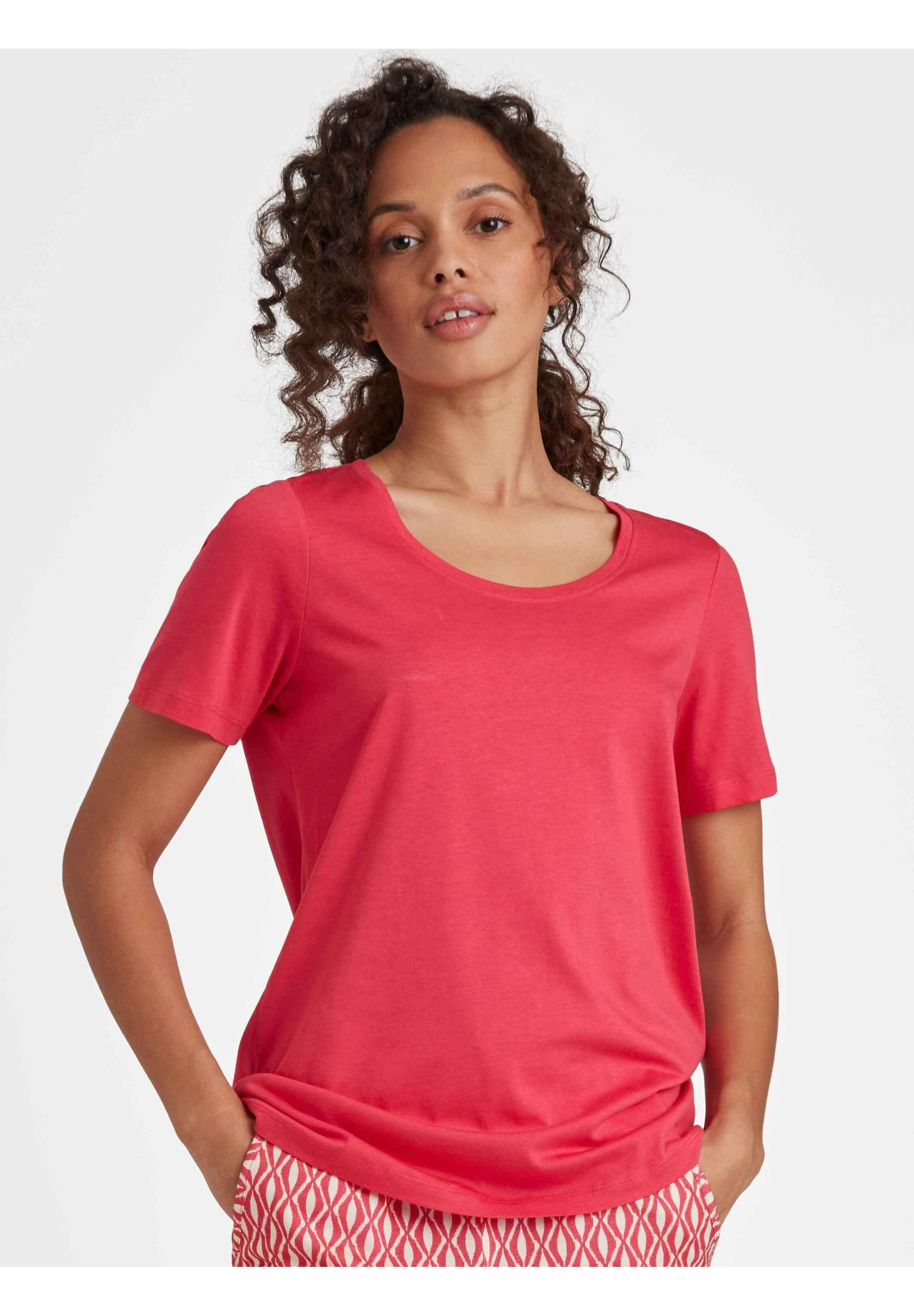 Statement T-Shirt Kurzarm – Mit Kontrast-Details Und Auffälligem Design