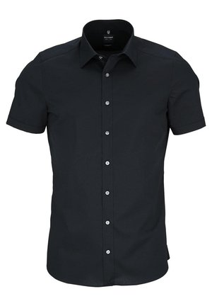 LEVEL FIVE BODY FIT HALBARM POPELINE STRETCH SCHWARZ - Shirt - schwarz