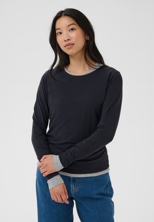 Part Two, NEMAJASPW - Camiseta de manga larga - dark navy