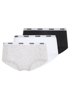 3 PACK - Shorty - white/grey/black