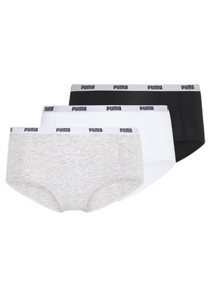 MINI SHORT 3 PACK - Bikses - white/grey/black