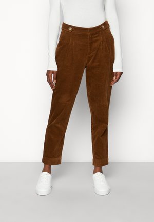 EVIN HIGH WAIST PANTS - Trousers - toffee