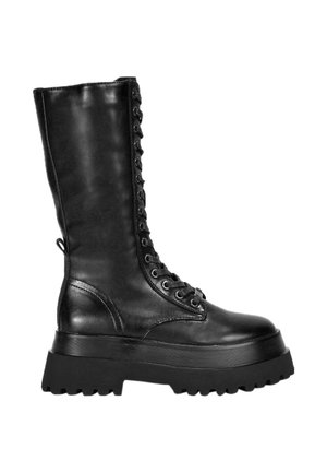 Bosanova CON CORDONES - Botas con plataforma - black