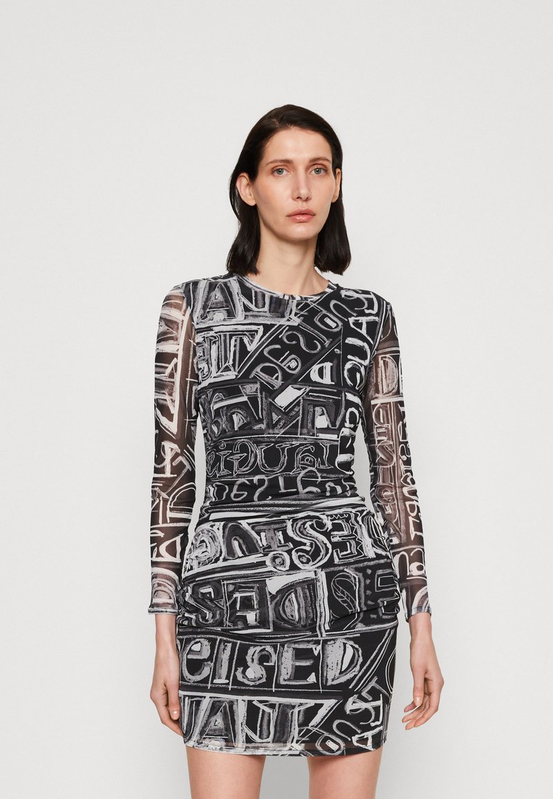 Desigual LETTERING Shift dress charcoal grey/grey Zalando.de