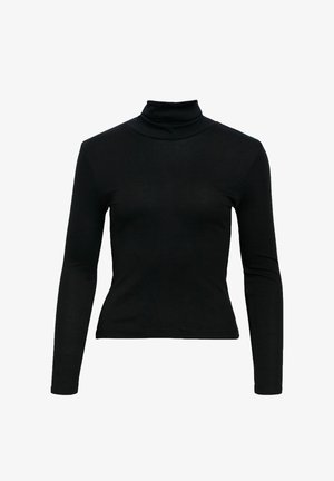 Object, LONG SLEEVED TOP HIGH ROLL NECK - T-shirt à manches longues - black