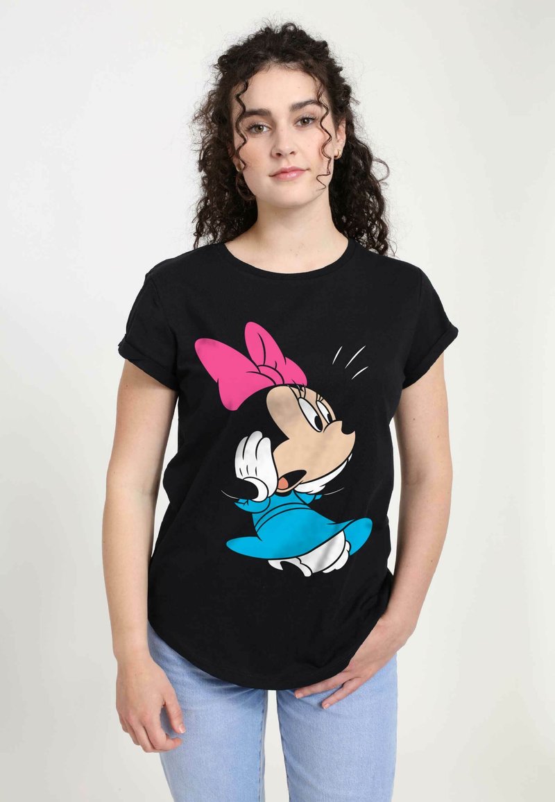 Disney MICKEY CLASSIC MINNIE - Triko s potiskem - black