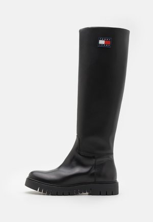 LONG SHAFT BOOT - Plateaulaarzen - black