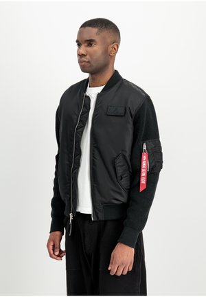 Alpha Industries, ALPHA INDUSTRIES MEN - BOMBER JACKETS MA-1 KNIT - Chaquetas bomber - black