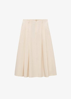 Mango A-line skirt - off-white