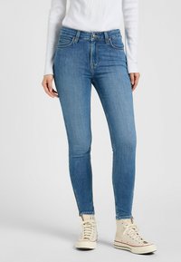 Lee 5-POCKET SCARLETT ZIP - Jeans Skinny Fit - blue buzz