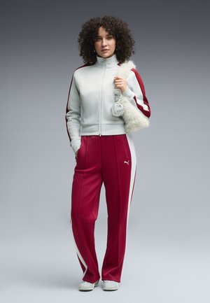 Puma, T7 ALWAYS ON SHORT TRACK JACKET - Vetoketjullinen college - créme de mint-garnet glow