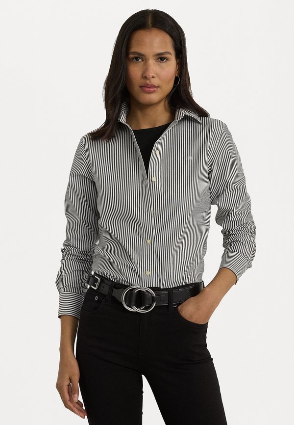 STRIPED EASY CARE COTTON SHIRT - Button-down blouse