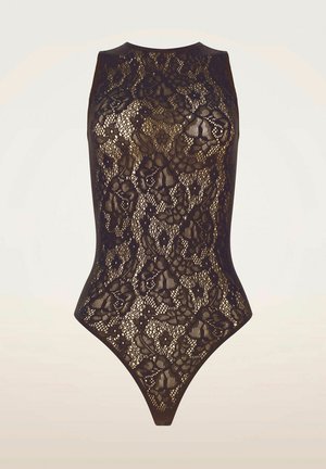 Wolford, INFINITE ROSE NET STRING BODY - Body - dark wood