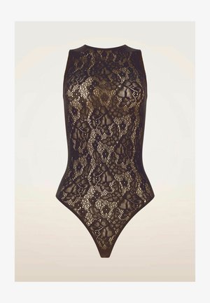 Wolford, INFINITE ROSE NET STRING BODY - Body - dark wood
