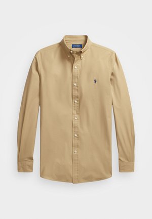 SLIM FIT STRETCH POPLIN SHIRT  - Button down-skjorte - surrey tan