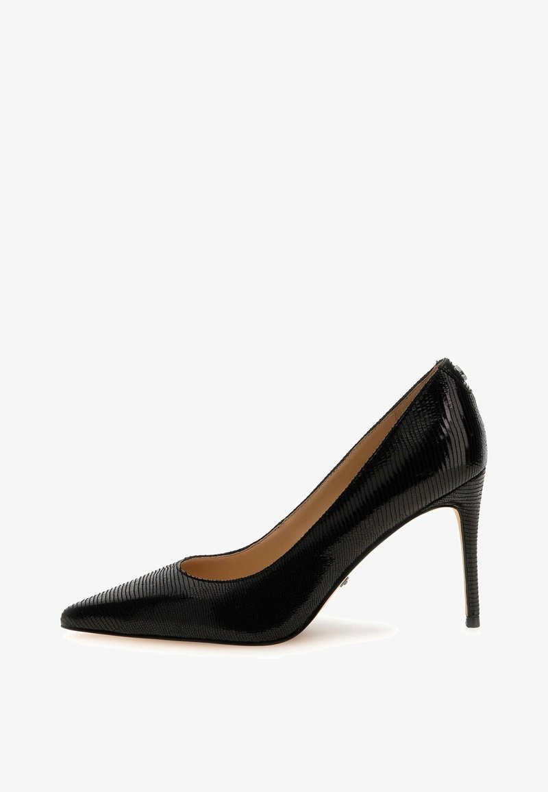 Guess RICA CUIR VÉRITABLE - Tocuri înalte - noir