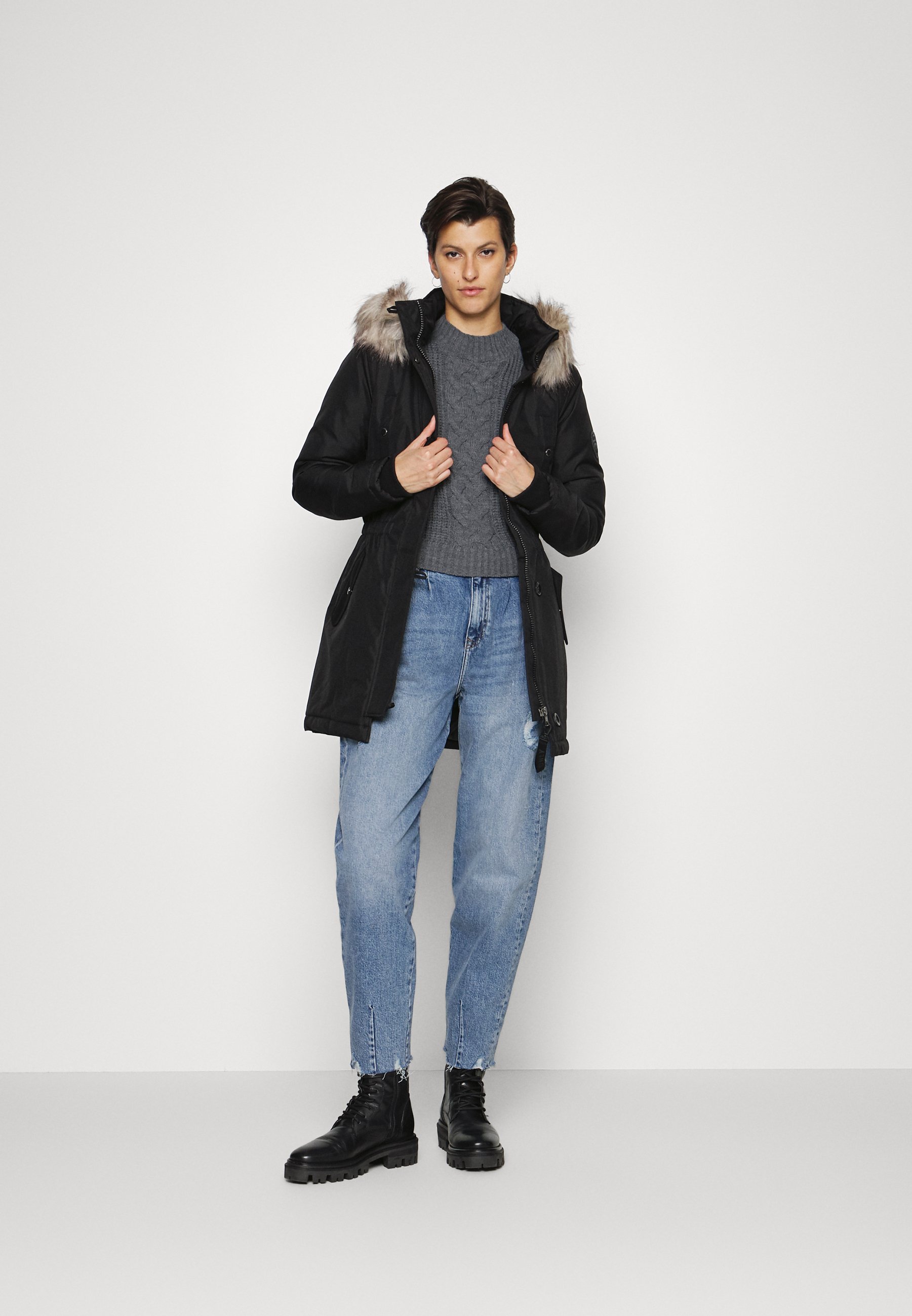 ONLY Tall ONLVERNA BALLOON RAW - Jeans baggy - medium blue denim/blu -  Zalando.it
