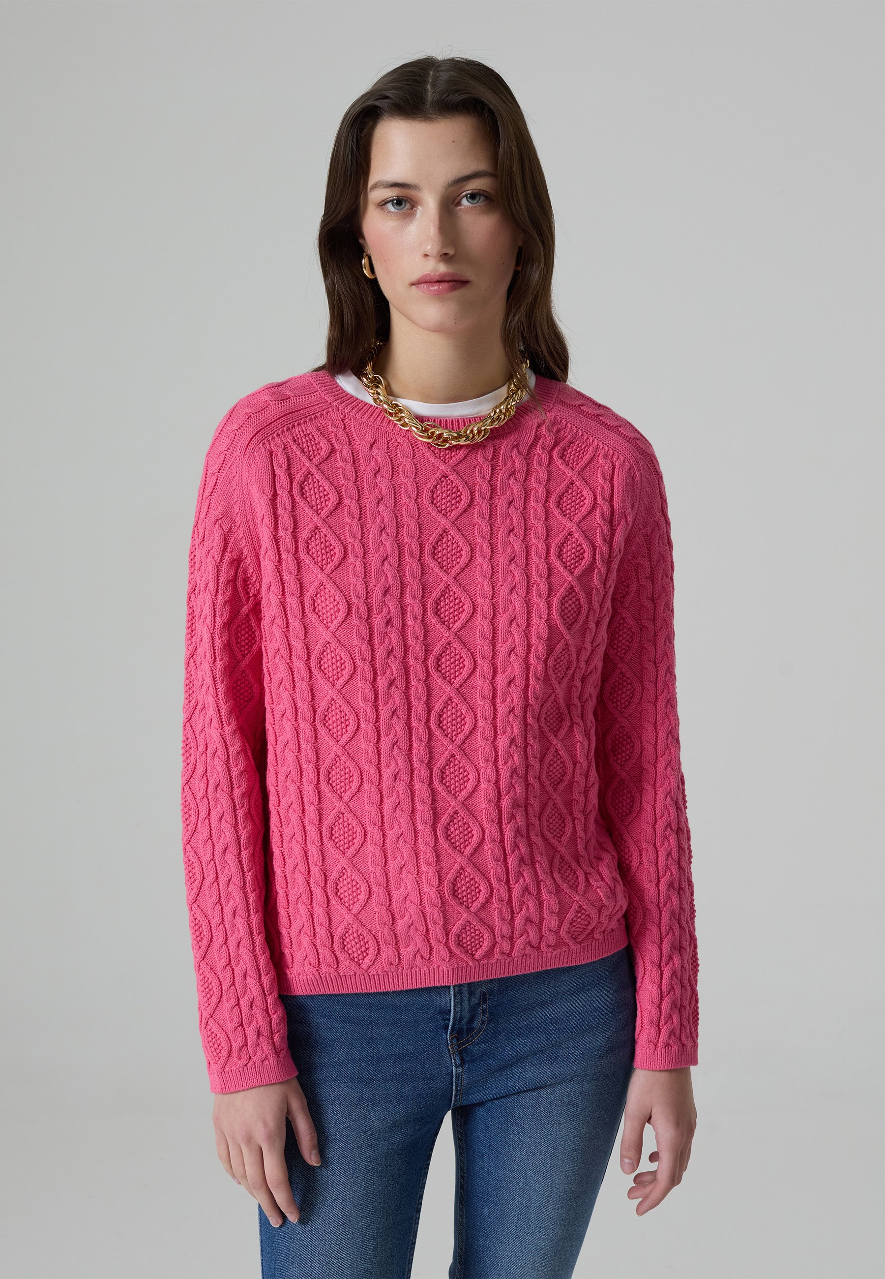 Vicolo Maglioncino Fucsia Fluo Vicolo Maglieria On Sale