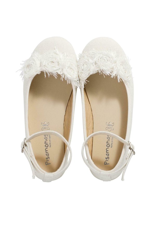PULSERA CON FLOR – Riemchenballerina – beige
