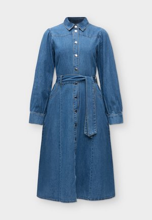 ONLY, ONLCARO BELTED DRESS - Τζιν φόρεμα - medium blue denim