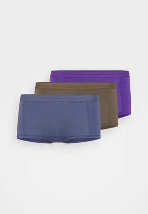 CORE MINISHORTS 3 PACK - Panties - olive/navy/violet