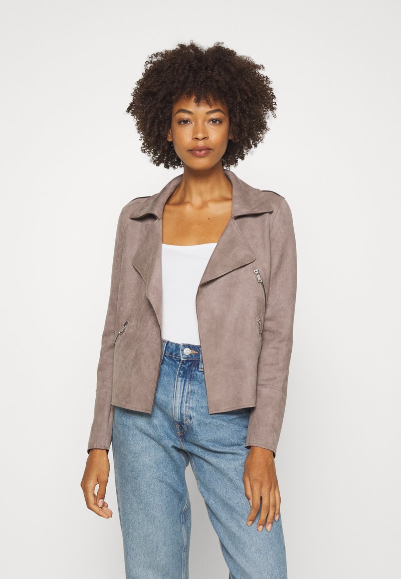 Cartoon Faux leather jacket earth grey/taupe Zalando.ie