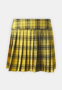 SOMETHINGNEW PLISSE SKIRT - Saia plissada - sulphur