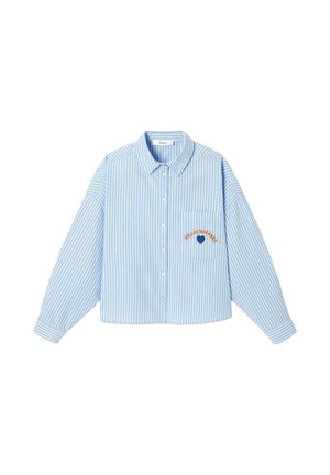 Promod, CHEMISE À MESSAGE - Chemisier - rayé marine
