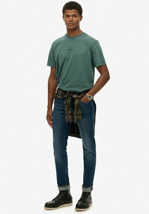 MICRO LOGO - T-Shirt basic - stormy green