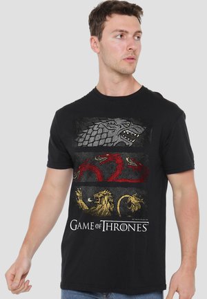 Warner Brothers, GAME OF THRONES SIGIL BANNERS - Print T-shirt - black