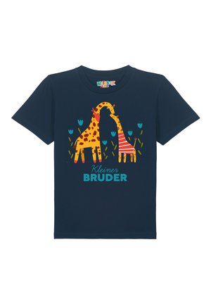 GIRAFFE KLEINER BRUDER - Print T-shirt - french navy