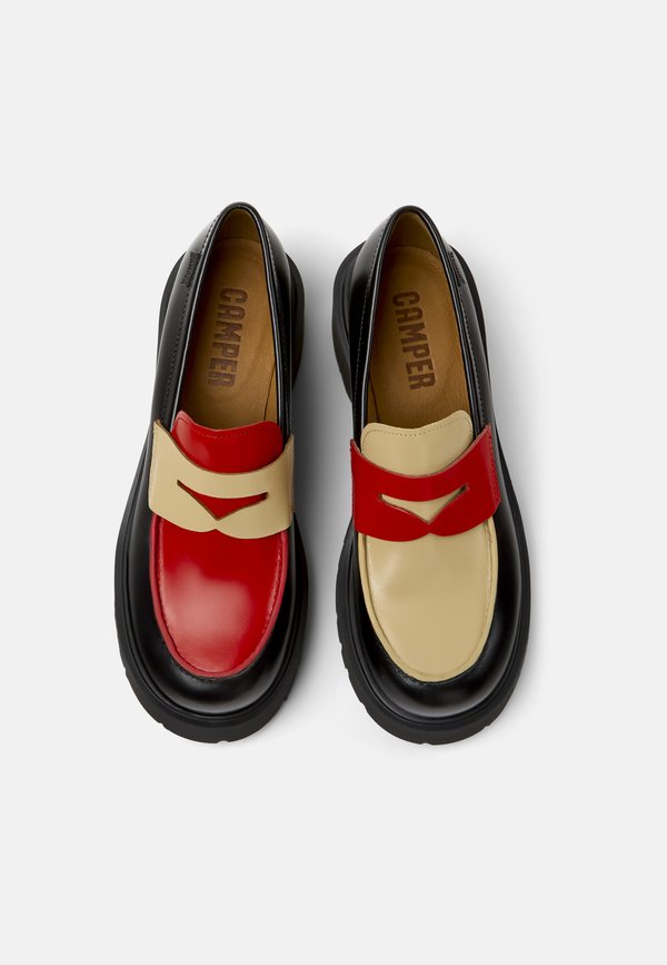 MILAH - Slip-ons - schwarz rot2