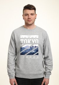 Henry Tiger NEXT STOP TOKYO - Sudadera - heather grey