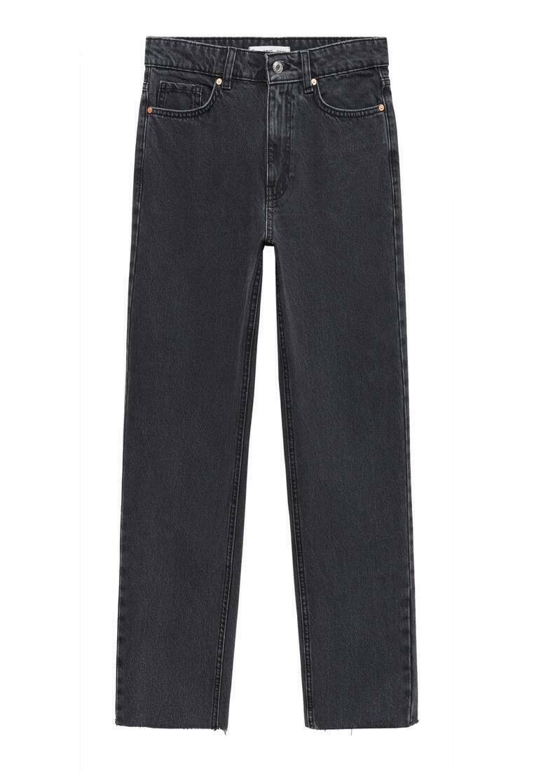 Mango Straight leg jeans zwart denim/blackdenim