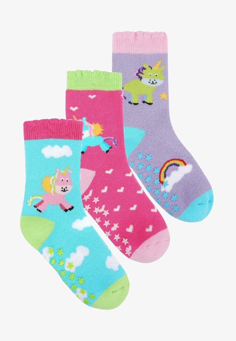 Normani ANTI SLIP 3 PACK - Socken - einhorn