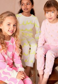 Next STAMPY 3 PACK - REGULAR FIT SET - Pyžamová sada - fluro pink yellow