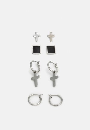 UNISEX 4 PACK - Earrings - silver-coloured