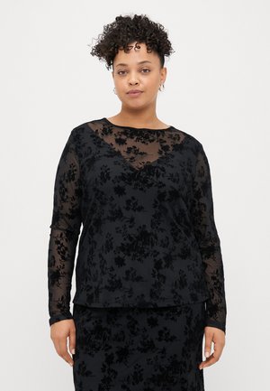 CARELODIE O NECK BLOUSE  - Bluse - black