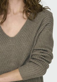 JDY JDYNEW MEGAN NOOS - Strickpullover - walnut
