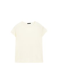 SHORT SLEEVE WITH ROUND NECK - Jednoduché tričko - yellow