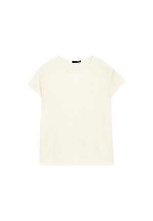Massimo Dutti SHORT SLEEVE WITH ROUND NECK - Basic T-shirt - yellow