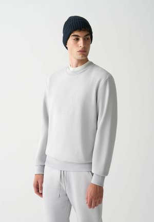 CREW-NECK WITH LOGO - Sweatshirt - grey