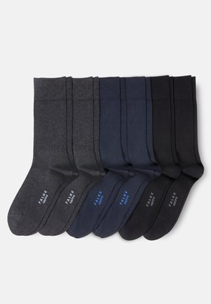 FALKE Happy 6-Pack - Chaussettes - schwarz/dunkelblau/dunkelgrau