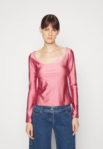 Vaillant FITTED LONG SLEEVED WITH ASYMMETRICAL DETAIL - Μπλούζα με μακριά μανίκια - blush