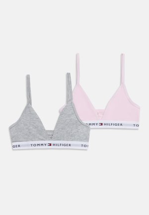 Tommy Hilfiger, 2 PACK - Kolmnurklõikega rinnahoidja - pink/grey