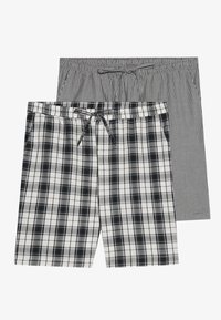 2 PACK  - Pantaloni del pigiama - black,white
