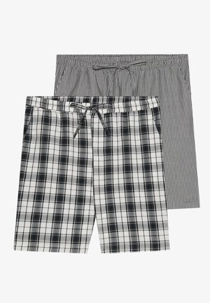 Pier One 2 PACK - Bas de pyjama - black,white