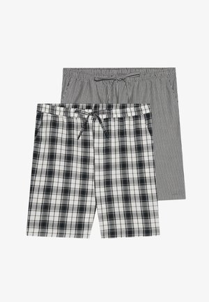 Pier One 2 PACK  - Pizsama alsók - black,white