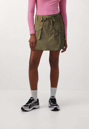 Even&Odd Mini sijonas - khaki